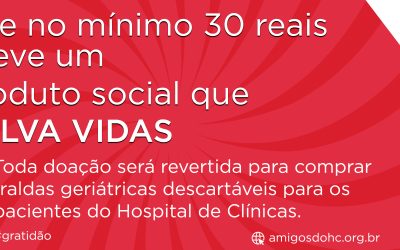Doe para o HC e adquira um de nossos produtos sociais