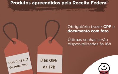 Bazar dos Amigos do HC terá 5 mil itens apreendidos pela Receita Federal