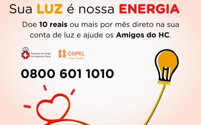 Campanha Luz Solidária dos Amigos do HC tem metas trimestrais